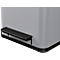 Tretmülleimer Hailo Öko Duo Plus M, 2 x 9 l, rechteckig, Stahlblech, hellgrau