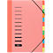 Trieur Color PAGNA, pour format A4, polypropylène, 12 compartiments, rouge