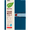 Trieur éventail, A4, film PP recyclable, 12 parties + pochettes pour cartes de visite, bleu foncé