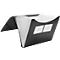 Trieur éventail FolderSys, 12 parties, format A4, élastique d'angle, noir