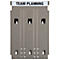 Trieur mural Eichner Flat, module de base, L 240 x P 58 x H 392 mm, plastique, gris clair