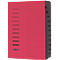 Trieur PAGNA, pour format A4, 12 parties, comprimé, 5 p., rouge
