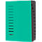 Trieur PAGNA, pour format A4, 12 parties, comprimé, 5 p., vert