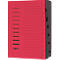Trieur PAGNA, pour format A4, 7 parties, comprimé, 5 p., rouge