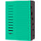 Trieur PAGNA, pour format A4, 7 parties, comprimé, 5 p., vert