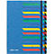Trieur PAGNA, pour format A4, A-Z, 24 compartiments, carton, bleu