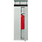 Tringle de penderie pour rayonnage modulaire 500 T PROGRESS Kerkmann, avec tablette, l. 750 x P 400 mm, acier galvanisé