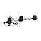 Triple-Monitorarm NOVUS Clu Plus X3 C, 1,5-4,5 kg je Arm, dreh-/schwenk-/höhenverstellbar, VESA, weiß
