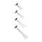 Trombones arrondis Omega, nickelé, taille 7, 100 p.
