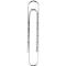 trombones, ondulé, galvanisé, sans pointe ronde, 100 p., longueur 77 mm