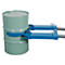 Trommelheffer asecos, als vorkheftruck aanbouwdeel, gepoedercoat staal, H 160 mm, voor 1 trommel, max. belasting 350 kg
