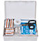 Trousse à pharmacie Office, L 260 x l. 160 x H 70 mm, en plastique, avec contenu conforme à la nomre DIN 13 157