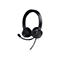 Schwarzes Trust Headset mit Mikrofonarm und gepolstertem Kopfbügel vor weißem Hintergrund.