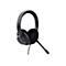 Schwarzes Headset mit Mikrofon. Der Kopfbügel und die Ohrmuscheln sind schwarz. Das Logo "Trust" ist zu sehen.