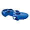 Blaues Gamepad-Gehäuse, das von oben mit weißen Hintergrund isoliert ist.