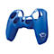 Blaue Schutzhülle für einen Spiel-Controller mit Logo.