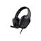 Schwarzes Gaming-Headset mit Bügel, Ohrpolstern und Mikrofon vor weißem Hintergrund.