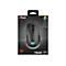 Schwarze Trust YBAR Gaming-Maus in der Verpackung mit RGB-Beleuchtung und technischer Spezifikationsliste.