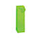 TSI geschenktasje krijtstreep, voor flessen, 12 x 8 x 36 cm, scheurvast, set van 4 groen