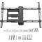 TV-muurbeugel Neomounts by Newstar WL40-550BL16, voor flatscreens tot 65', tot 40 kg, kantelen en zwenken, VESA, zwart