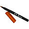 Marqueur noir avec capuchon orange couché sur fond blanc. "TWEN" est écrit sur le stylo.