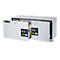 Type 90 asecos UB-S-90 veiligheidskast, 2 lades, voorkant lichtgrijs, B 1402 x D 574 x H 600 mm