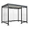 Überdachungssystem WSM Köln K3 c/b, B 3180 x T 2165 x H 2510 mm, Bausatz, anthrazitgrau RAL 7016