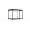 Überdachungssystem WSM Köln K3 d/b, B 3180 x T 2165 x H 2510 mm, Bausatz, anthrazitgrau RAL 7016