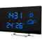 Uhrenradio Soundmaster® FUR100, UKW PLL, mit Funkuhr, Wetterstation & Außensensor, 2 Weckzeiten & 4 Wetterarten, Curved Design, schwarz