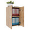 Ulas archiefkast, 2 dossierhoogtes, 1 legplank, voor ca. 14 dossiers, vleugeldeuren, B 490 x D 340 x H 740 mm, hout, honing eiken