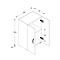 Ulas archiefkast, 2 dossierhoogtes, 1 legplank, voor ca. 14 dossiers, vleugeldeuren, B 490 x D 340 x H 740 mm, hout, honing eiken