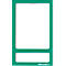 Ultradex fotokader, magnetisch, transparant petfolie, voor A5, groen, 5 stuks