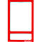 Ultradex Fotorahmen, magnetisch, transparente PET-Folie, für A5, rot, 5 Stück