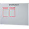 Ultradex Informationstafel "Information", Metall, magnethaftend, Wandmontage, inkl. Montagematerial, B 1500 x H 1200 mm, silbergrau RAL 9006