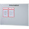 Ultradex Informationstafel 'Information', Metall, magnethaftend, Wandmontage, inkl. Montagematerial, B 900 x H 1200 mm, silbergrau RAL 9006