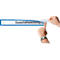 Ultradex insteekhoes, magnetisch, voor opschriften, B 435 x H 60 mm, A2, blauw, 5 stuks