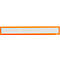Ultradex insteekhoes, magnetisch, voor opschriften, B 435 x H 60 mm, A2, oranje, 5 stuks