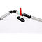 Ultradex Planrecord presentatiewand, wandbevestiging, 61 horizontale rails, B 1020 x D 22 x H 770 mm, materiaal en aluminium, zwart