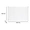 Weißes Whiteboard, Abmessungen: 900 x 1200 x 10 mm.