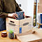 Umzugsbox SmoothMove, 2-lagige Wellenpappe, abnehmbarer Deckel, Beschriftungsfeld, H 260 x B 325 x T 375 mm, 32 L, 10 Stück