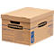 Umzugsbox SmoothMove, 2-lagige Wellenpappe, abnehmbarer Deckel, Beschriftungsfeld, H 260 x B 325 x T 445 mm, 38 L, 10 Stück