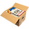 Umzugsbox SmoothMove FastFold Standard, C-Welle-Wellpappe, Tragegriffe, H 270 x B 320 x T 470 mm, 39 L, 10 Stück, braun