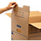 Umzugsbox SmoothMove FastFold Standard, C-Welle-Wellpappe, Tragegriffe, H 270 x B 320 x T 470 mm, 39 L, 10 Stück, braun