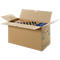 Umzugskarton, 2-wellig, bis 40 kg, Beschriftungsfeld, Doppelgriff-System, Schmetterlingsboden, L 603 x B 295 x H 317 mm, braun