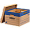 Umzugskarton SmoothMove Prime, 2-lagige Wellenpappe, abnehmbarer Deckel, Beschriftungsfeld, H 285 x B 333 x T 390 mm, 37 L, 10 Stück, braun
