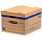 Umzugskarton SmoothMove Prime, 2-lagige Wellenpappe, abnehmbarer Deckel, Beschriftungsfeld, H 285 x B 333 x T 390 mm, 37 L, 10 Stück, braun