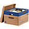 Umzugskarton SmoothMove Prime, 2-lagige Wellenpappe, abnehmbarer Deckel, Beschriftungsfeld, H 285 x B 333 x T 390 mm, 37 L, 10 Stück, braun