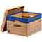 Umzugskarton SmoothMove Prime, 2-lagige Wellenpappe, abnehmbarer Deckel, Beschriftungsfeld, H 287 x B 380 x T 430 mm, 47 L, 10 Stück, braun