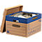 Umzugskarton SmoothMove Prime, 2-lagige Wellenpappe, abnehmbarer Deckel, Beschriftungsfeld, H 287 x B 380 x T 430 mm, 47 L, 10 Stück, braun