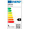 Étiquette énergétique avec informations sur l'efficacité énergétique pour Unilux NOVY LED BLACK, classe F, 5 kWh/1000h.